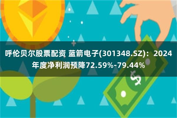 呼伦贝尔股票配资 蓝箭电子(301348.SZ)：2024年度净利润预降72.59%-79.44%